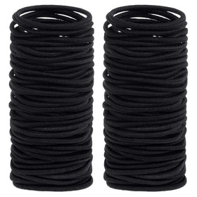 Anezus front view pack showing 200 black elastics and clear convenience