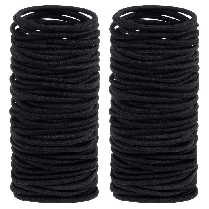 Anezus front view pack showing 200 black elastics and clear convenience