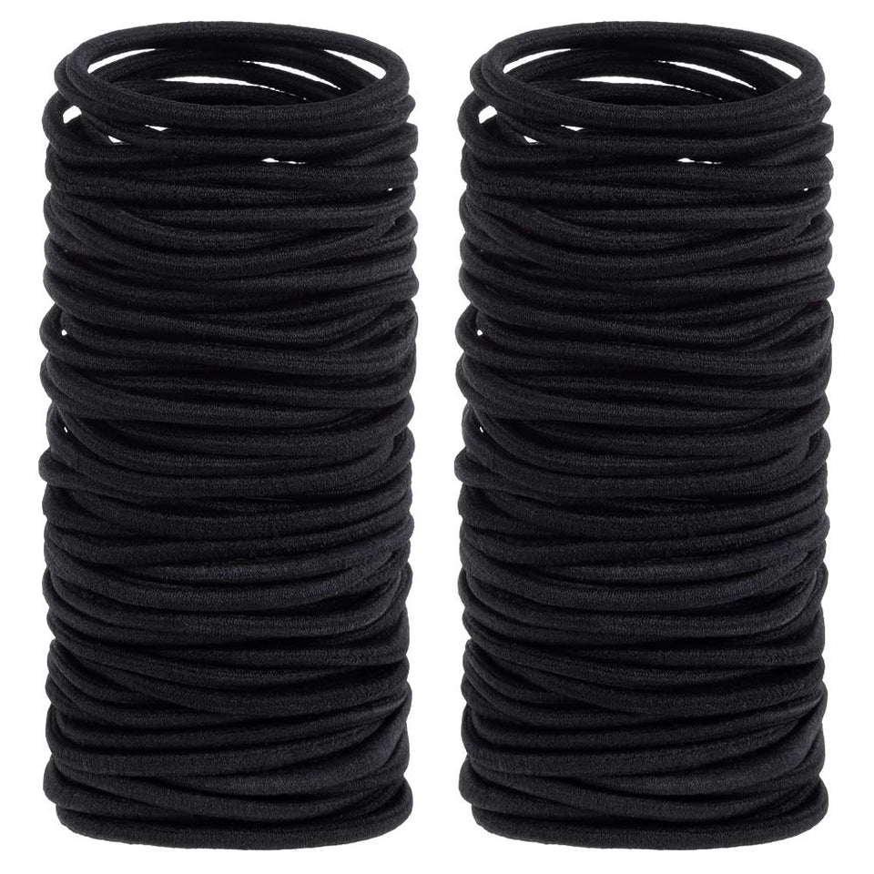Anezus front view pack showing 200 black elastics and clear convenience