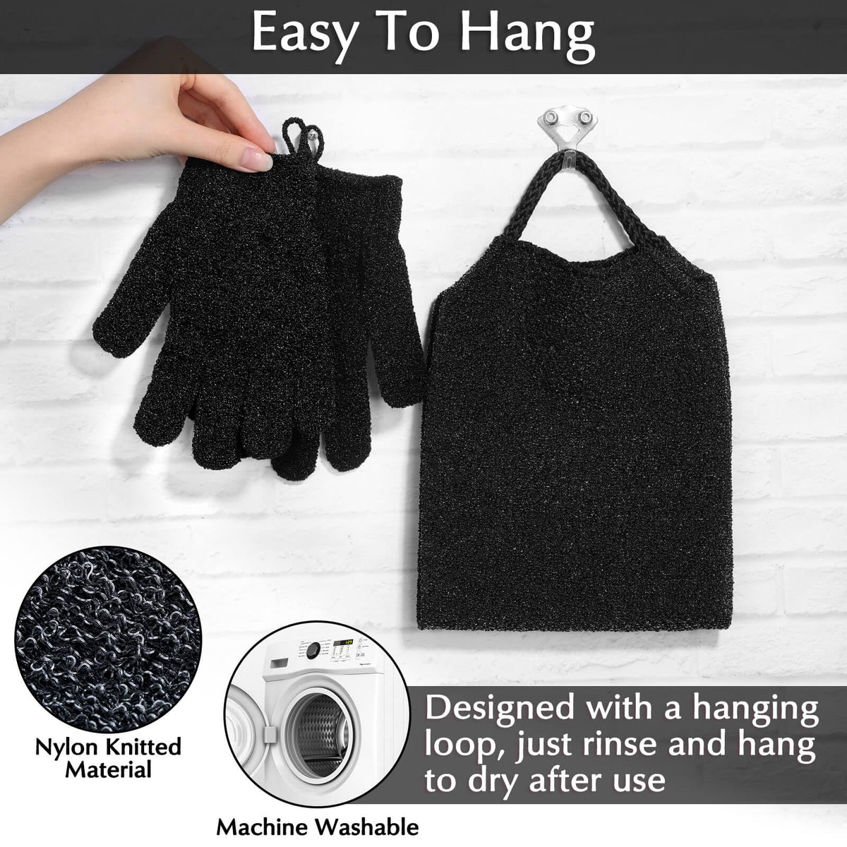 Anezus gloves wrist loop detail showing hang loop for quick drying