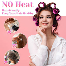 anezus size comparison three rollers demonstrating curl variety