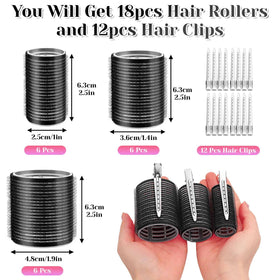 anezus small roller wrapped in hair illustrating tight curl formation