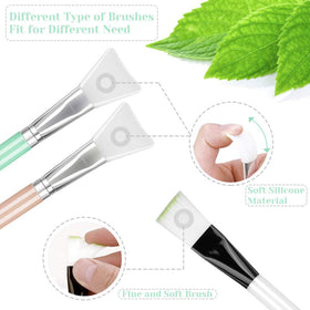 anezus soft brush and wet puff gentle texture for comfortable use
