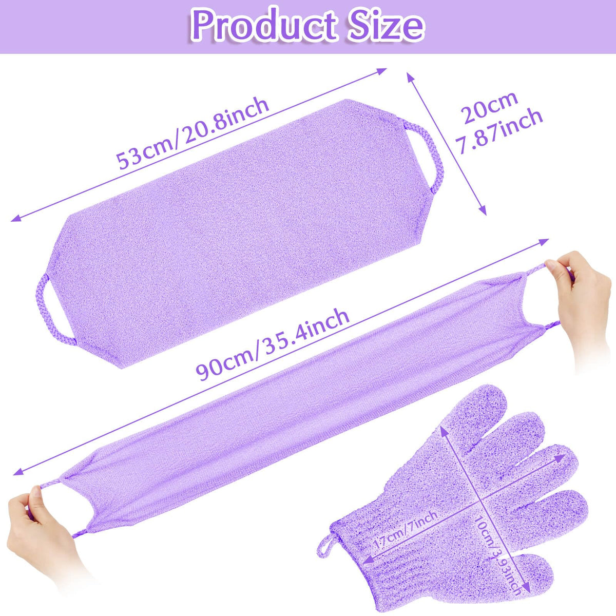Anezus hanging loop on glove and scrubber for fast drying convenience