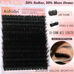 Anforlin close-up of D-curl detail emphasizing long-lasting lift