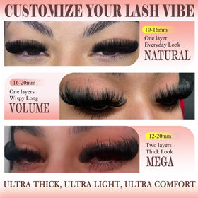 Anforlin layout of mixed 10–20mm lengths for versatile styling options