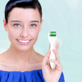 Angel Kiss derma roller stored in disinfecting case for hygienic protection