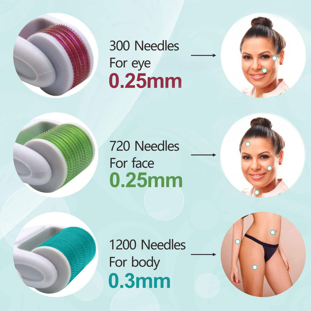 Angel Kiss titanium needles close detail showing precision and durable construction
