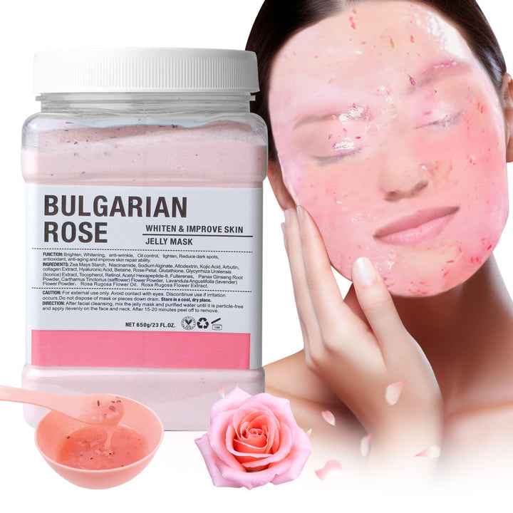 Angeland front label jar showing product identity and rose benefit