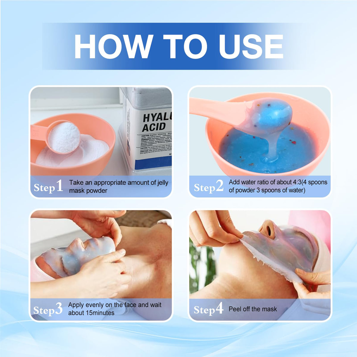 Angeland spatula applying gel for precise control and mess-free professional-looking results