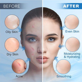 Angeland peel-off mask being removed showing exfoliating benefit and clean finish