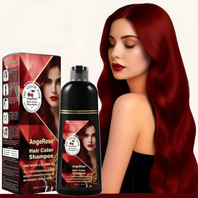 AngeRose wine red front bottle showing label and size benefit