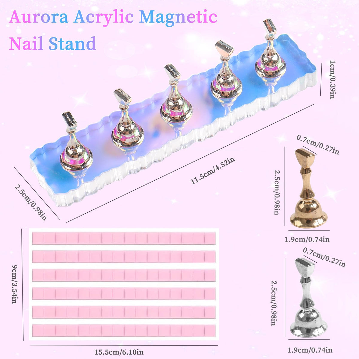 ANGNYA metal holders close-up revealing sturdy build and steady support benefit