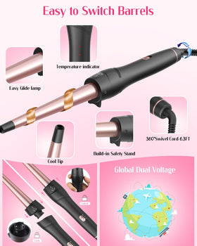 ANIEKIN accessories including heat-resistant glove and clips for safer, organized styling