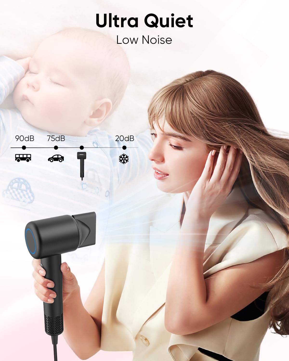 ANIEKIN airflow nozzle detail emphasizing focused wind speed for faster drying
