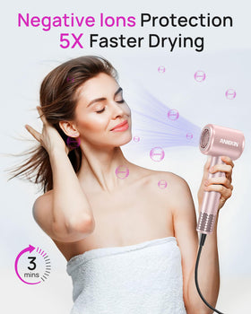 ANIEKIN magnetic diffuser attachment close-up for defined curls and convenience