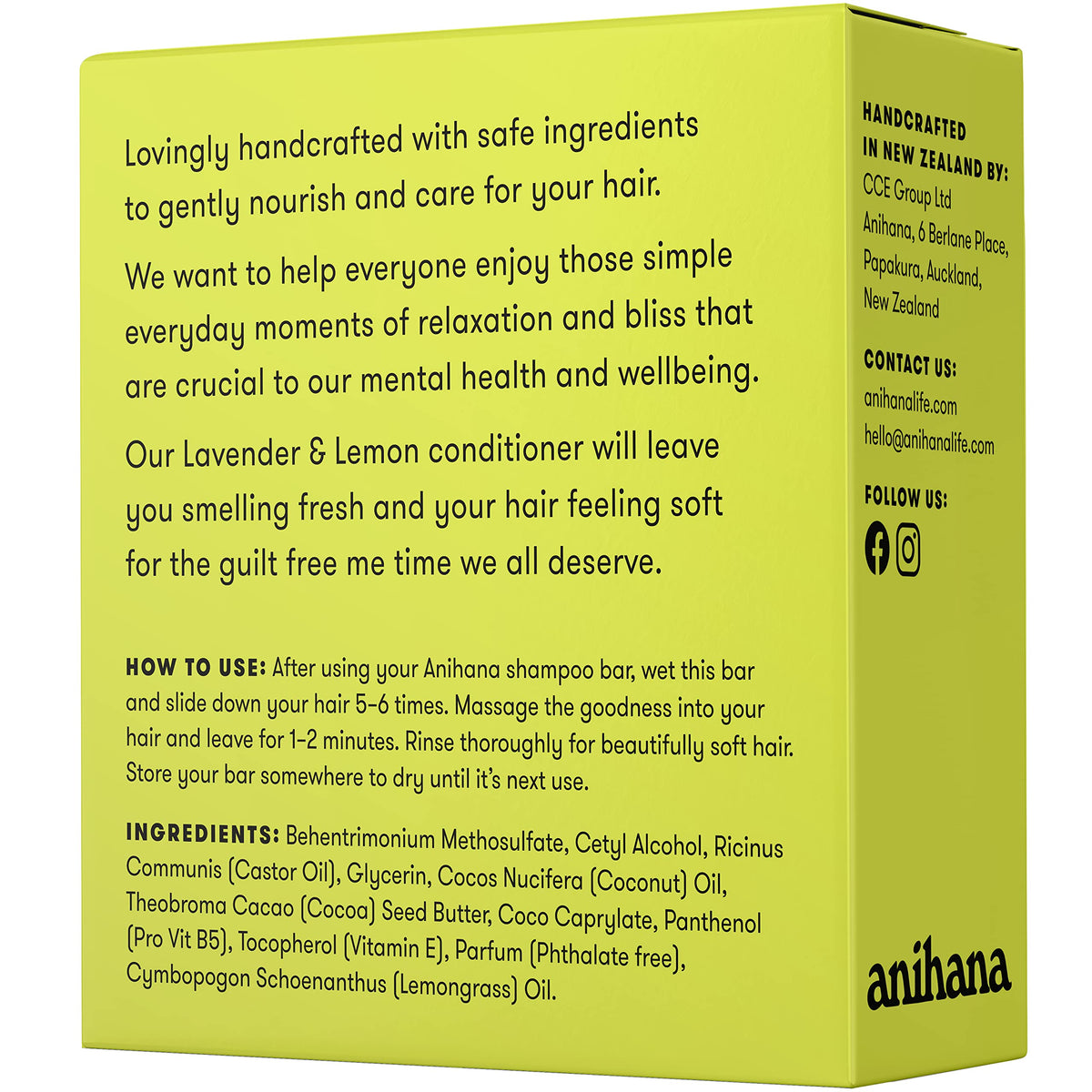 ANIHANA hair after use showing added volume and natural shine