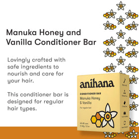 ANIHANA close-up of conditioner bar texture highlighting smooth application