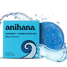 ANIHANA front packaging of bar showing Blue Ocean scent and travel benefit
