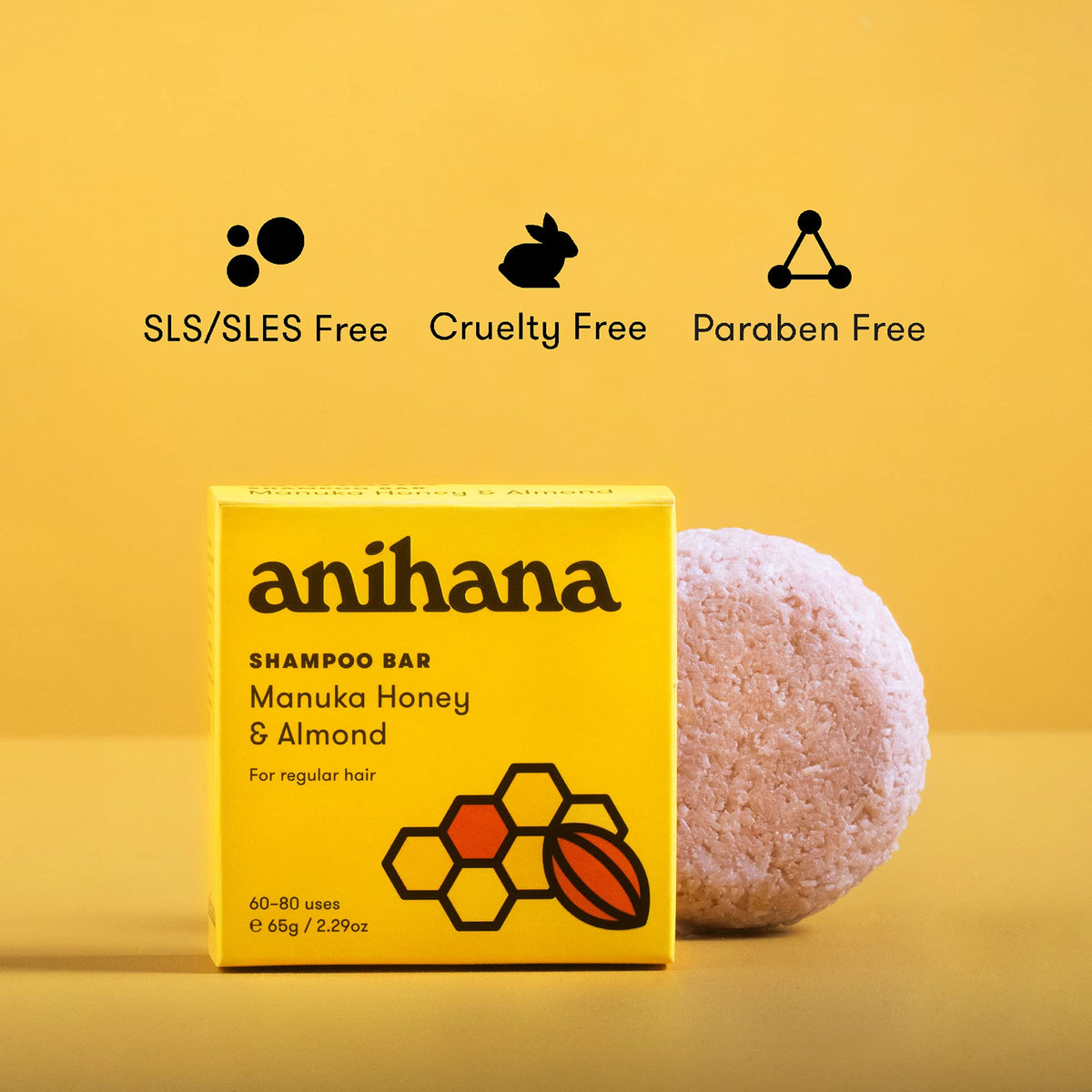ANIHANA lather in hands demonstrating foam and easy application