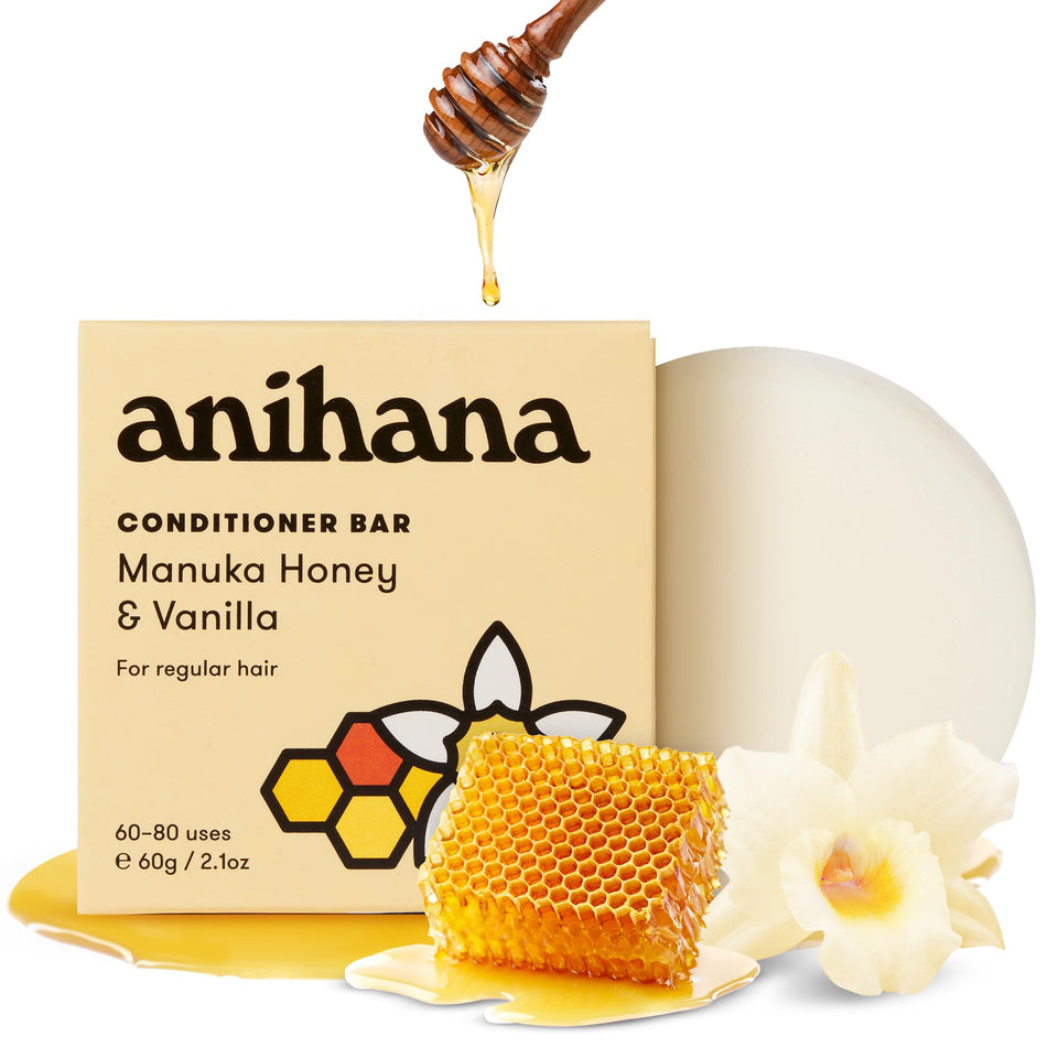 ANIHANA conditioner bar front packaging showing brand and eco benefits