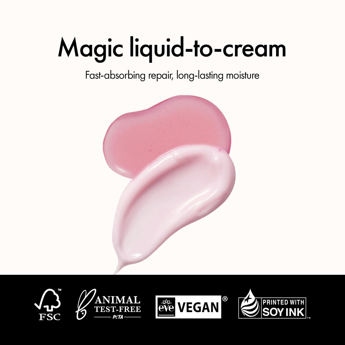 ANILLO cream conversion on hair strand close-up, demonstrates nourishing transformation benefit