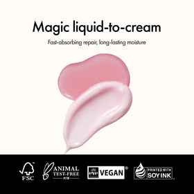 ANILLO cream conversion on hair strand close-up, demonstrates nourishing transformation benefit
