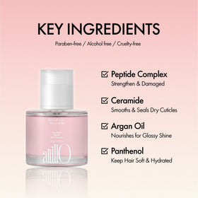 ANILLO oil texture close-up revealing lightweight, non-greasy finish for smooth hair