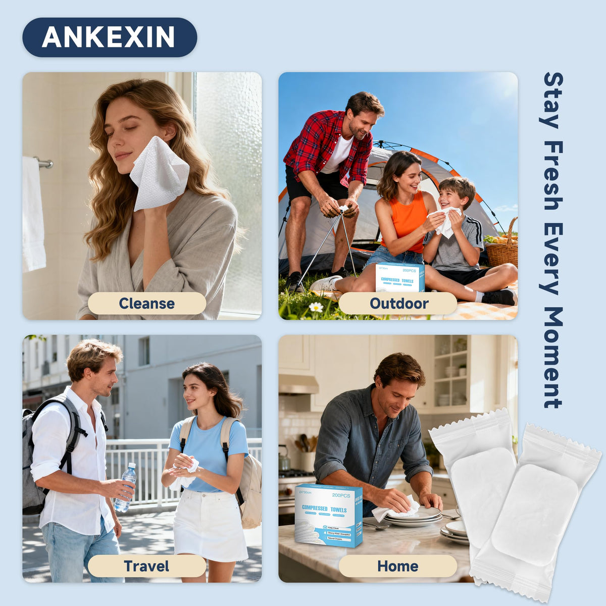 ANKEXIN travel kit lifestyle scene showing convenience on the go