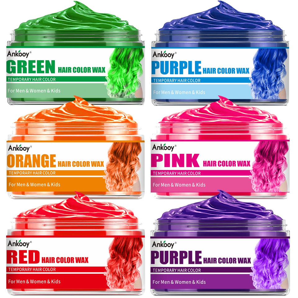 ANKOOY front packaging showing six color tubs and labels, clear benefit for easy identification