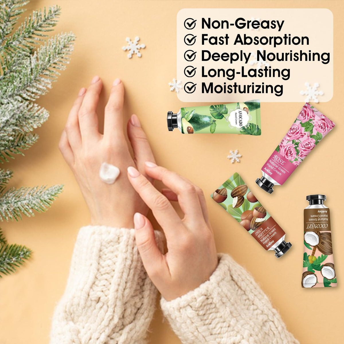 ANKOOY tube in hand demonstrating easy application and quick hydration
