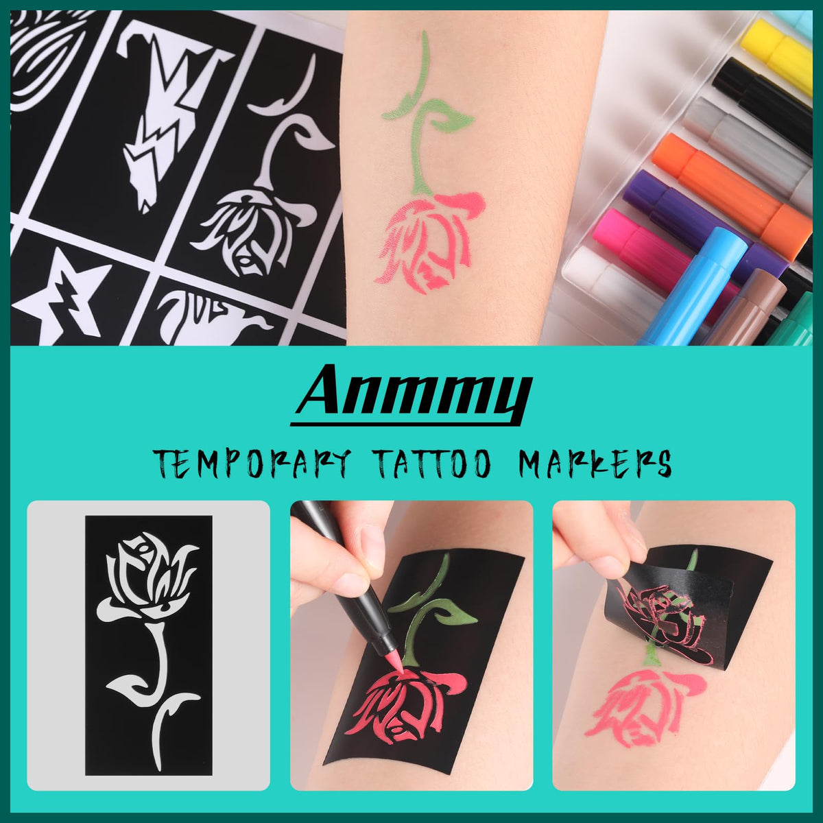 Anmmy flexible brush-tip marker close-up for precise strokes