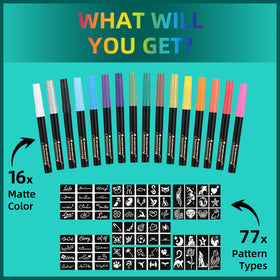 Anmmy markers in hand showing scale and travel-friendly convenience