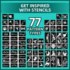 Anmmy large 77-stencil layout for quick repeatable designs