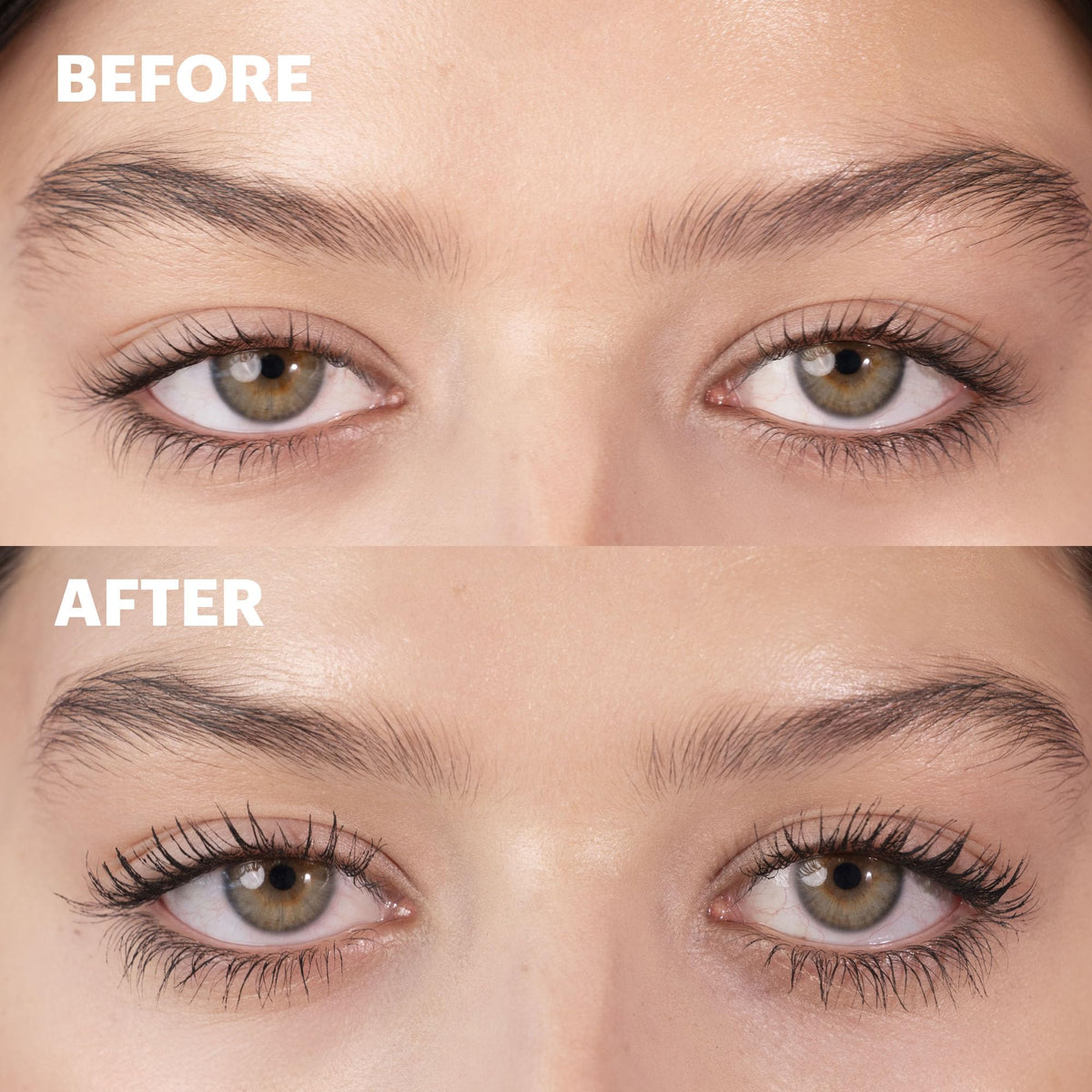 Annabelle mascara bristles detail shows ultra-fine brush capturing tiny lashes