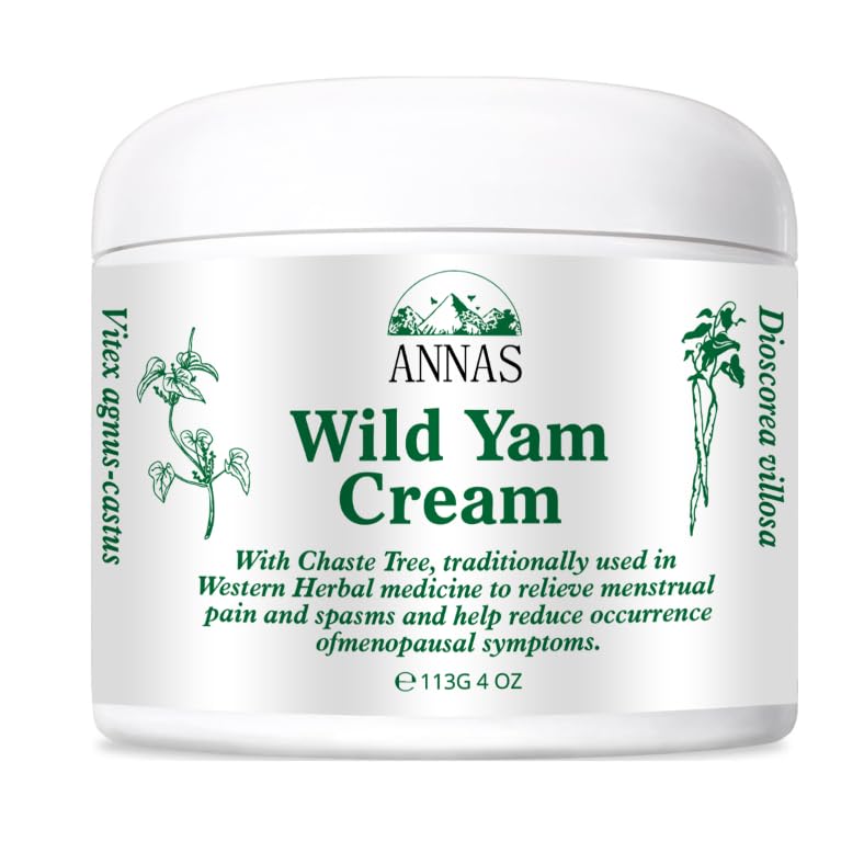 ANNAS Wild Yam Cream front jar showing label and organic benefits