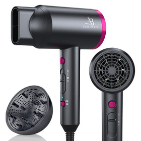 ANNE BETTY front view of dryer showing sleek body and airflow — easy styling