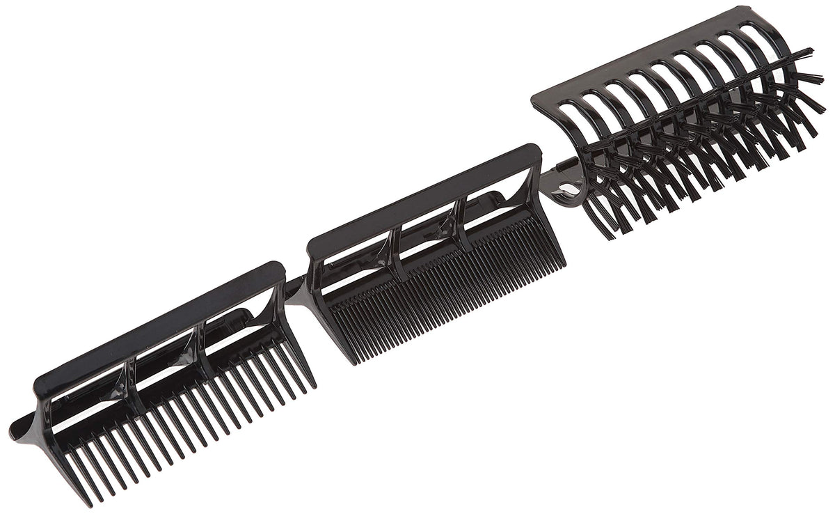 Soft-bristle comb texture close-up by Annie for gentle smoothing benefit