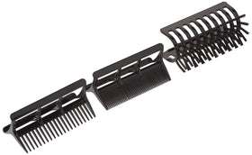 Soft-bristle comb texture close-up by Annie for gentle smoothing benefit