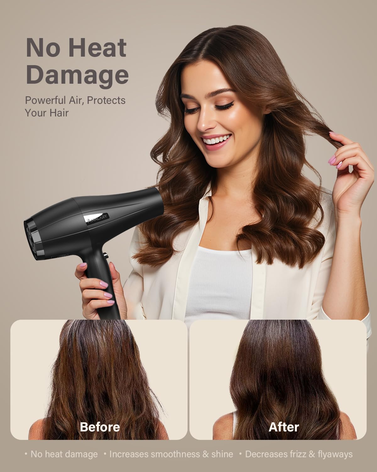 ANNLARY diffuser attachment showing airflow ports to enhance curl definition