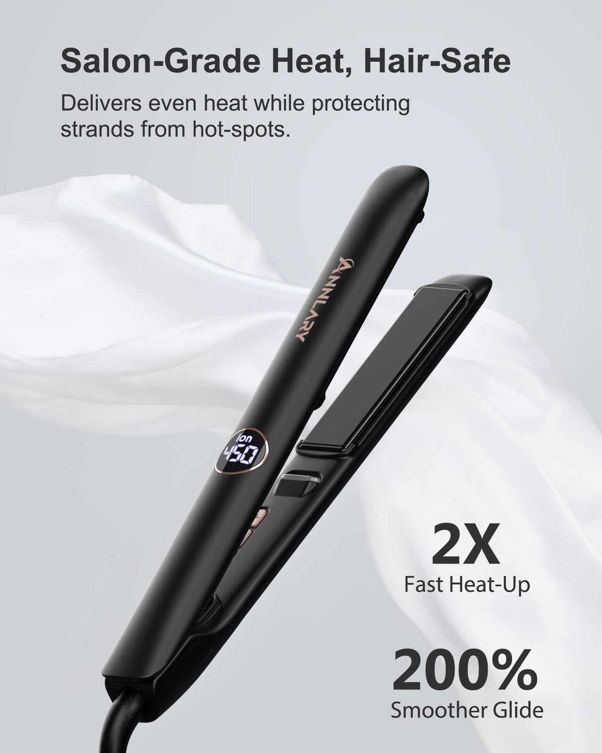 ANNLARY curling hair in use to create soft waves quickly and efficiently
