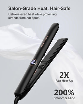 ANNLARY curling hair in use to create soft waves quickly and efficiently