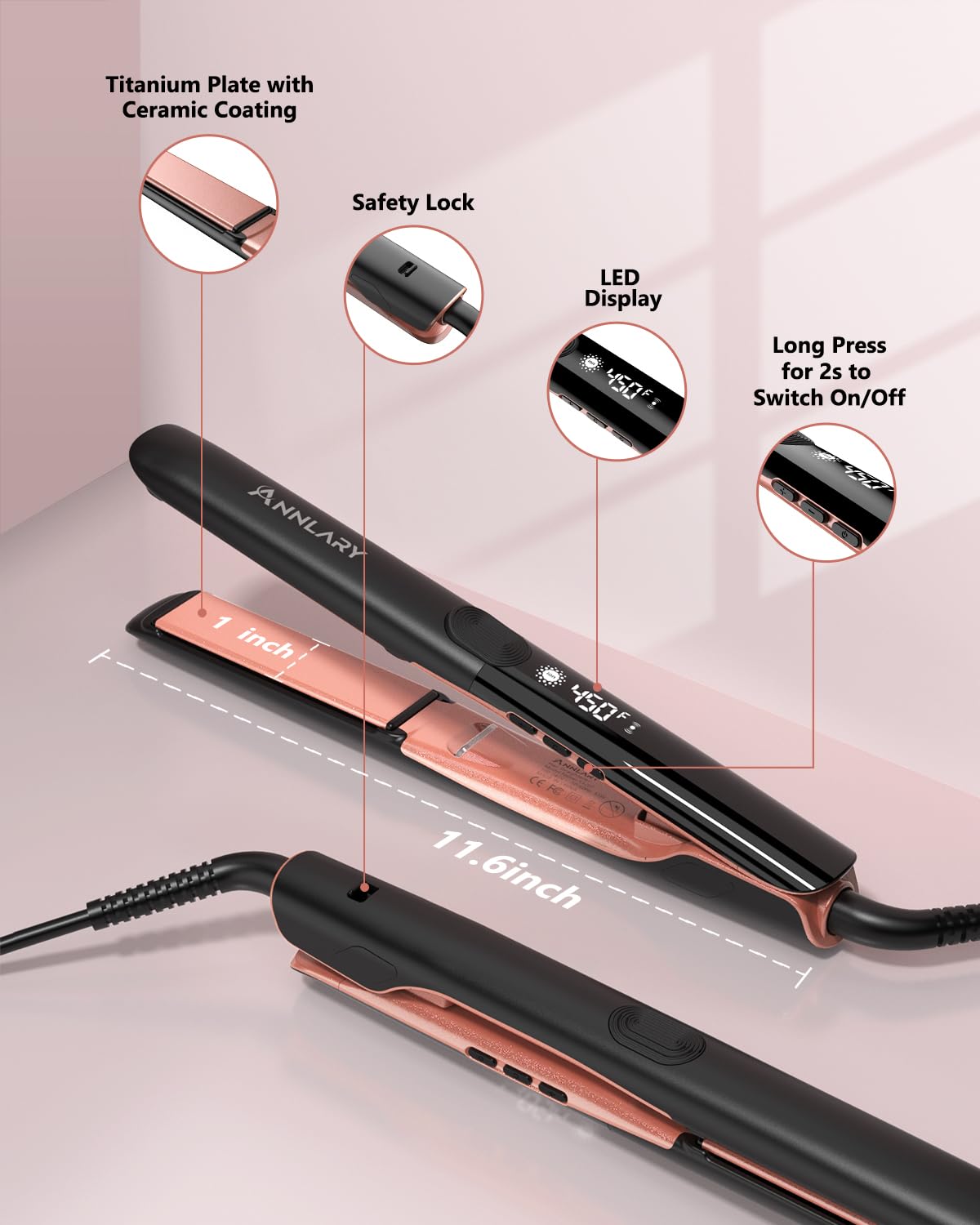 ANNLARY packed in a travel bag highlighting dual voltage convenience for trips
