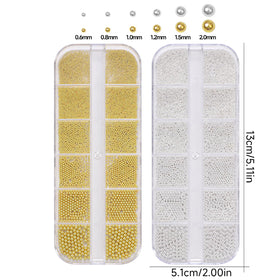 AnoleAir close-up of mixed-size beads revealing round alloy detail and shine