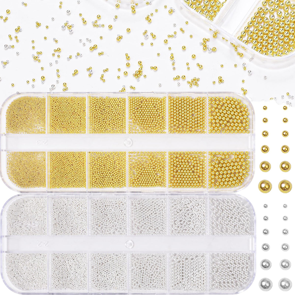 AnoleAir front packaging showing gold and silver bead boxes for neat storage