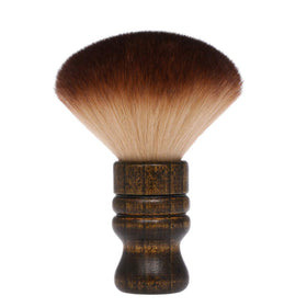 Anself front view of neck duster brush showing whole design and benefit for quick cleanup