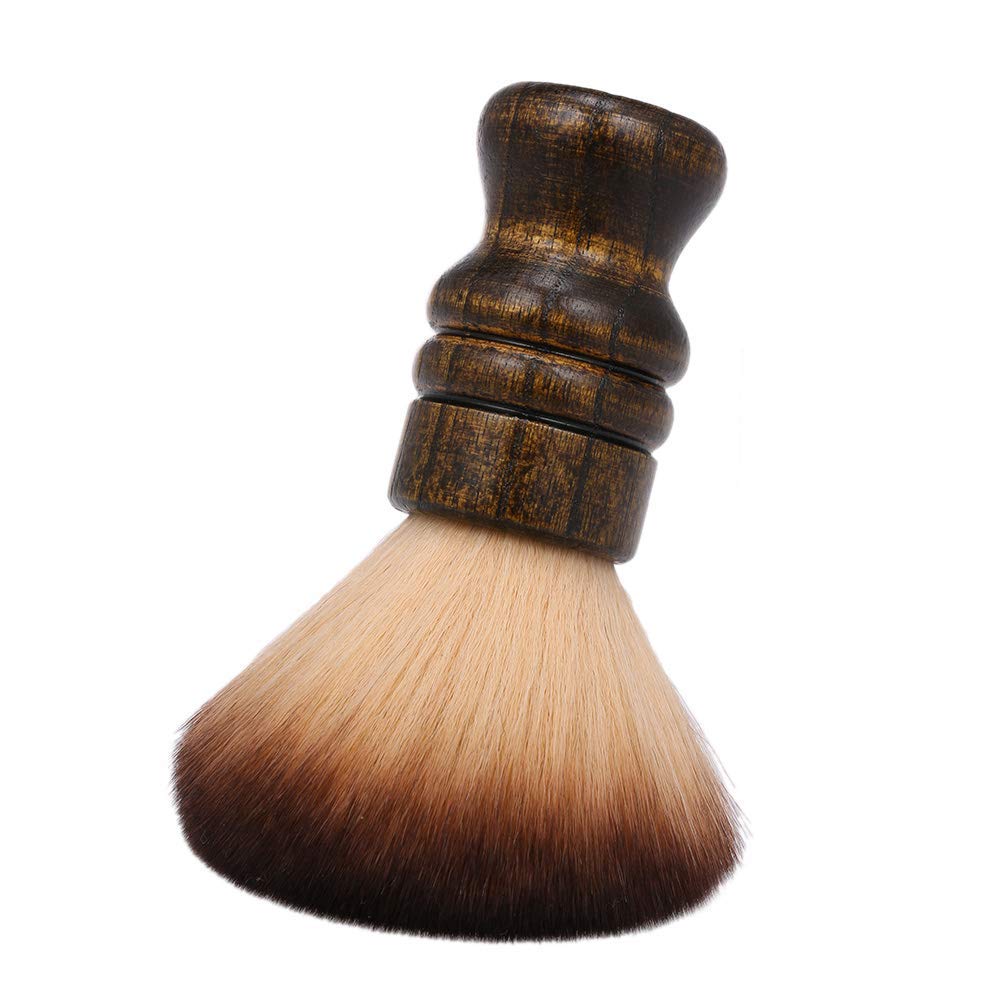 Anself brush placed beside a salon cape demonstrating neat workspace and hair protection