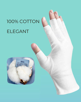 ANSMIO fingertip touchscreen demonstration showing open tips for phone use while moisturizing