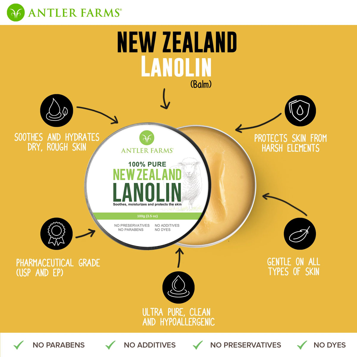 Merino sheep grazing in New Zealand pasture highlighting Antler Farms clean sourcing