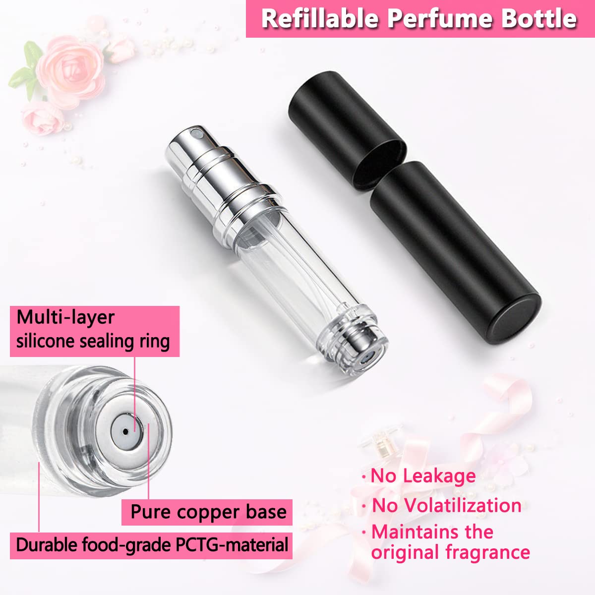 ANTOKX close-up of nano-fine nozzle illustrating even mist and perfume savings